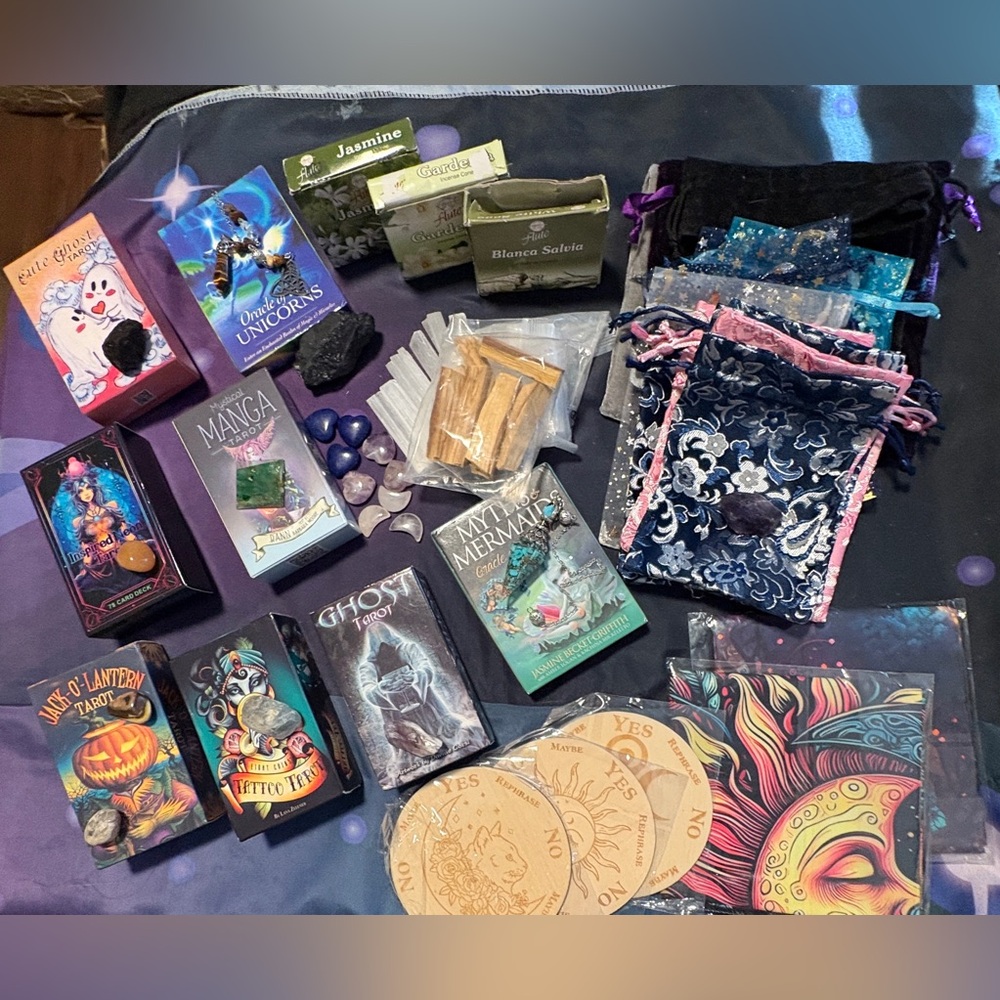 🔮MAGICAL MYSTERY BUNDLE🔮Randomly Chosen Pendulums, Tarot Decks, Crystals